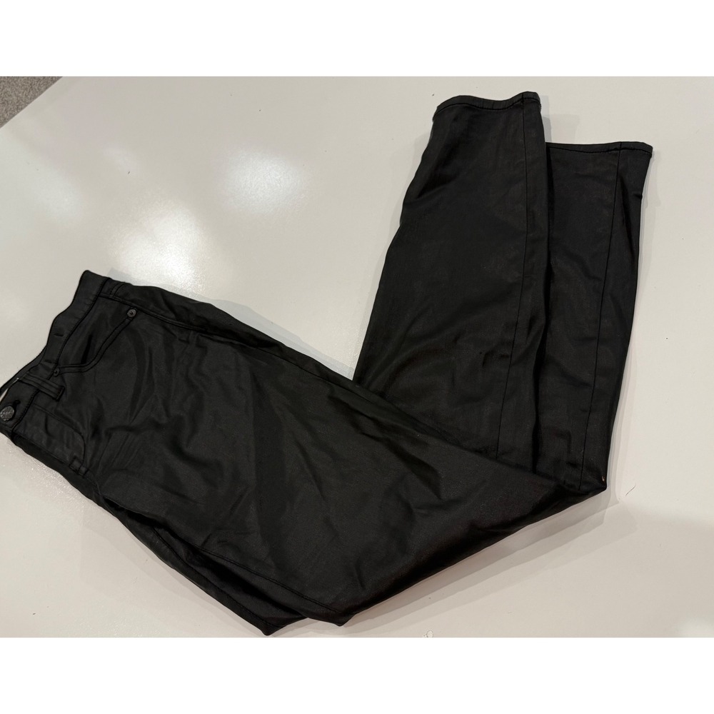 Madewell Skinny Skinny Coated Black Jeans Pants Size 28